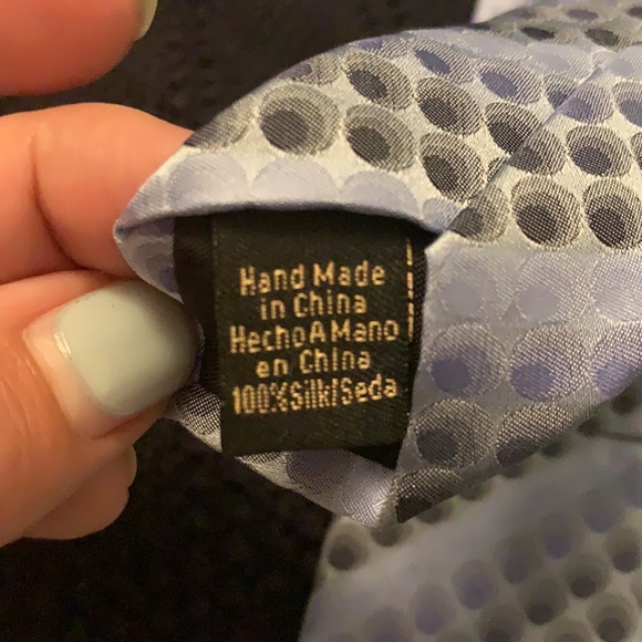 Van Heusen light blue, grey and black tie. - Picture 3 of 5